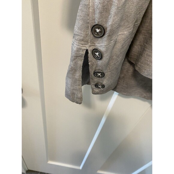 Womens Wild Palms 3/4 Sleeved Striped Gray And Pink Shirt XXL - Picture 2 of 7